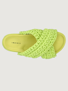 Woven Slide | Lime