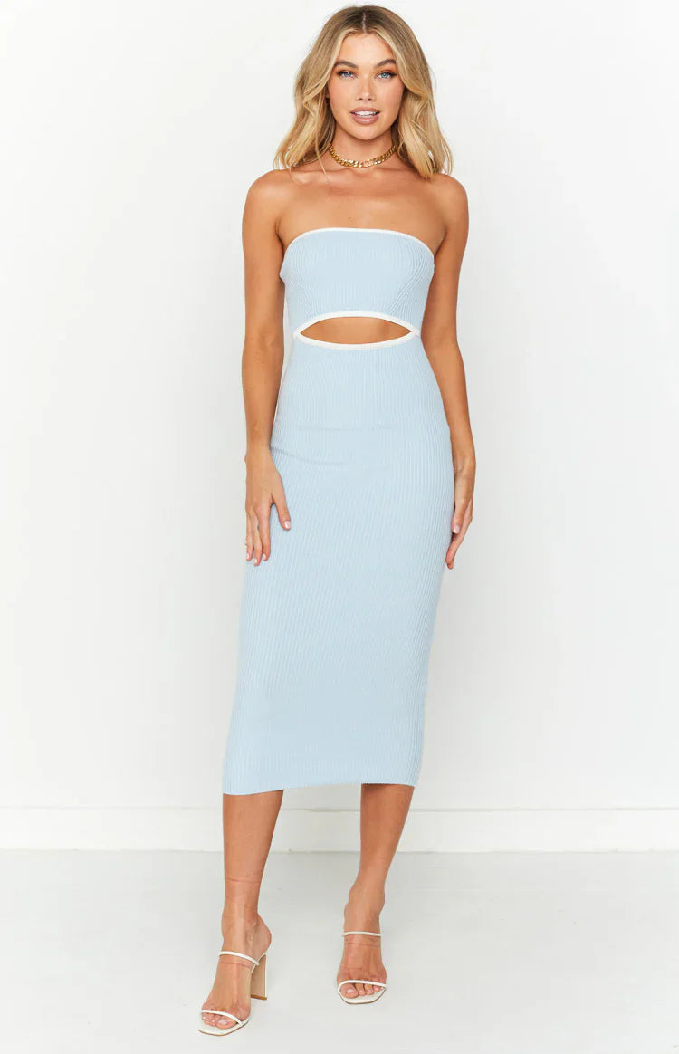 Isobel Midi Dress | Blue