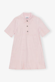 Overdyed Denim Mini Dress | Chalk Pink