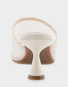 Jamila Sandal | Crystal/Eggnog Mesh Fabric