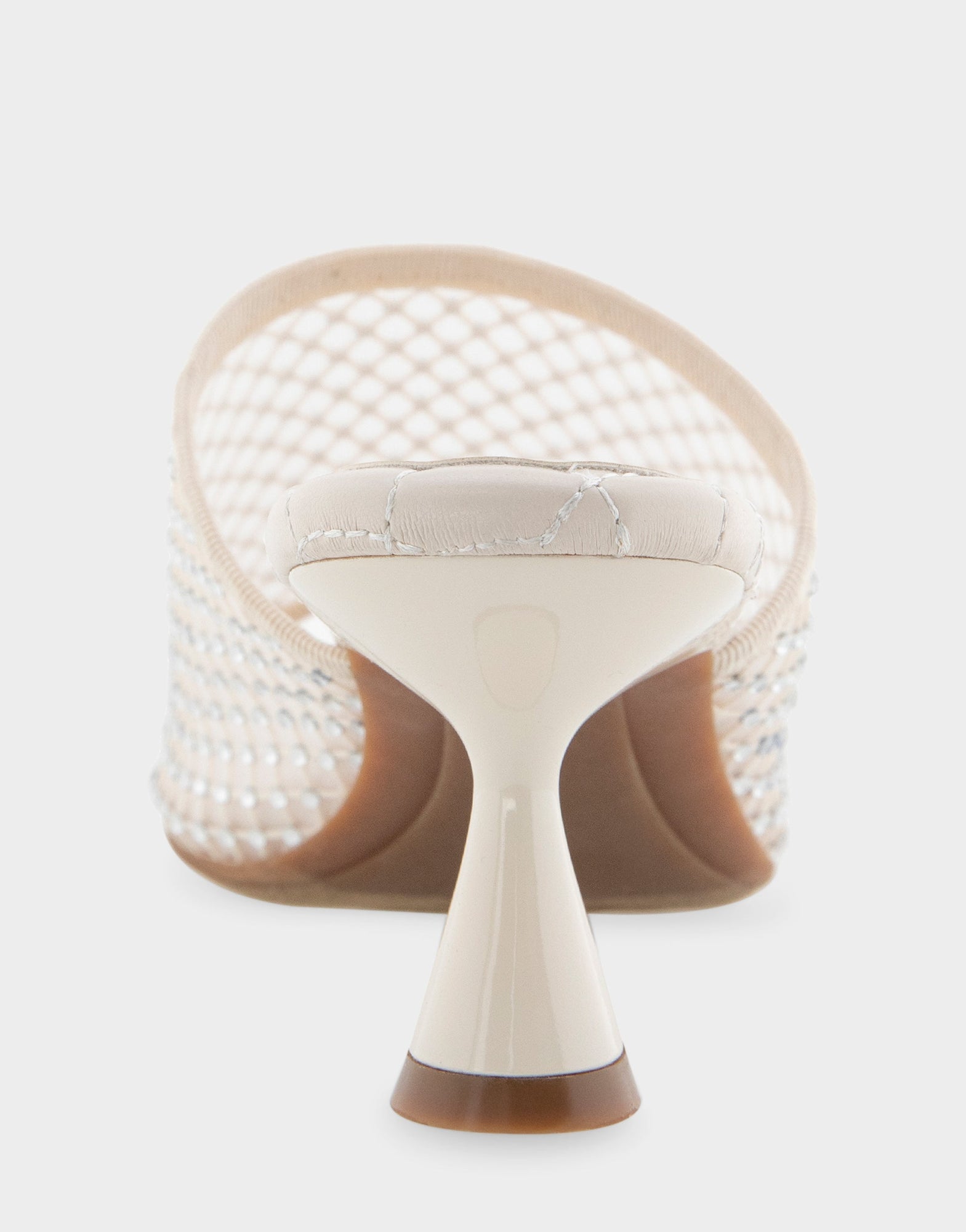 Jamila Sandal | Crystal/Eggnog Mesh Fabric