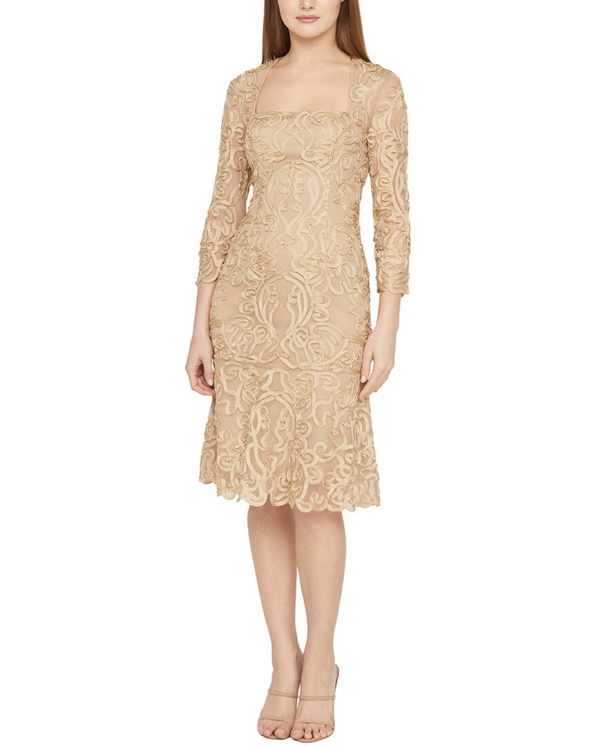 JS Collections | Womens | Violette Cocktail Dress | Gold