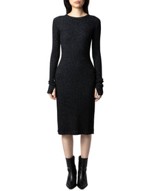 Women | Ruby Heavy Rib Lurex | Noir