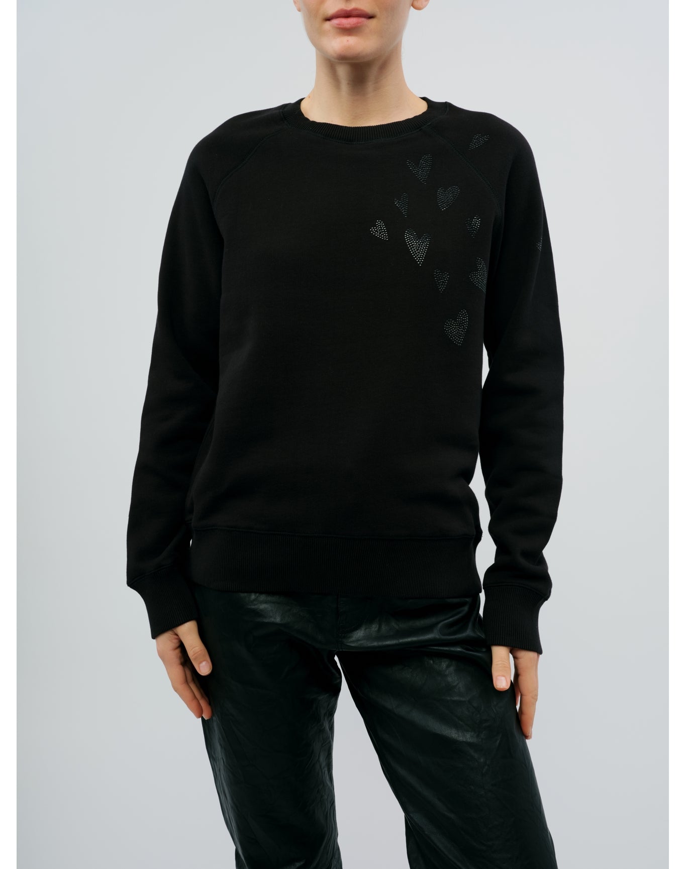 Women | Upper Mo Rain Strass Heart | Black