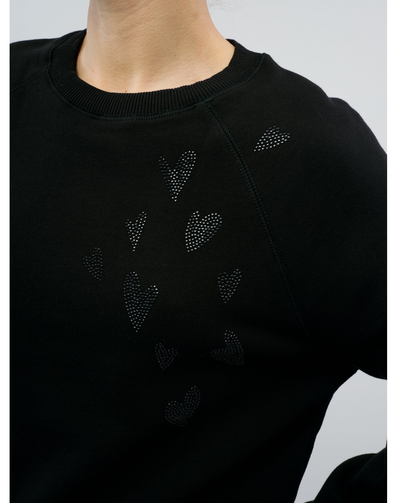 Women | Upper Mo Rain Strass Heart | Black