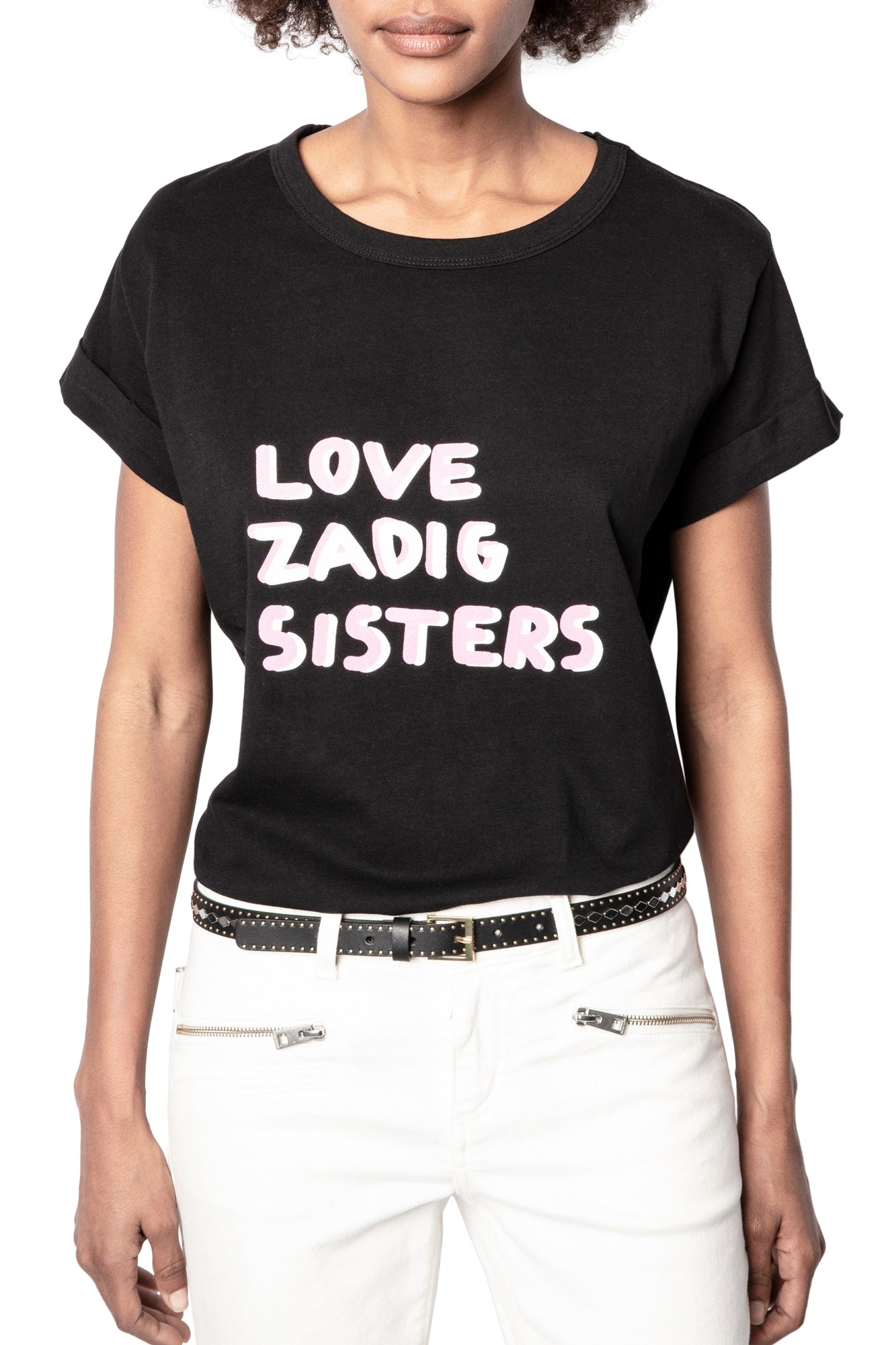 Anya Zadig Sisters T-Shirt Cot  | Black