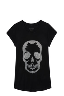 Skinny Skull Strass  | Black