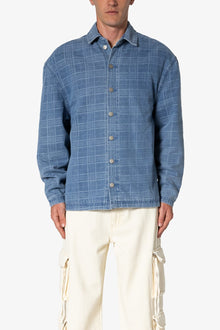 Jacquard Denim Work Jacket | Blue