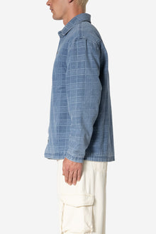 Jacquard Denim Work Jacket | Blue
