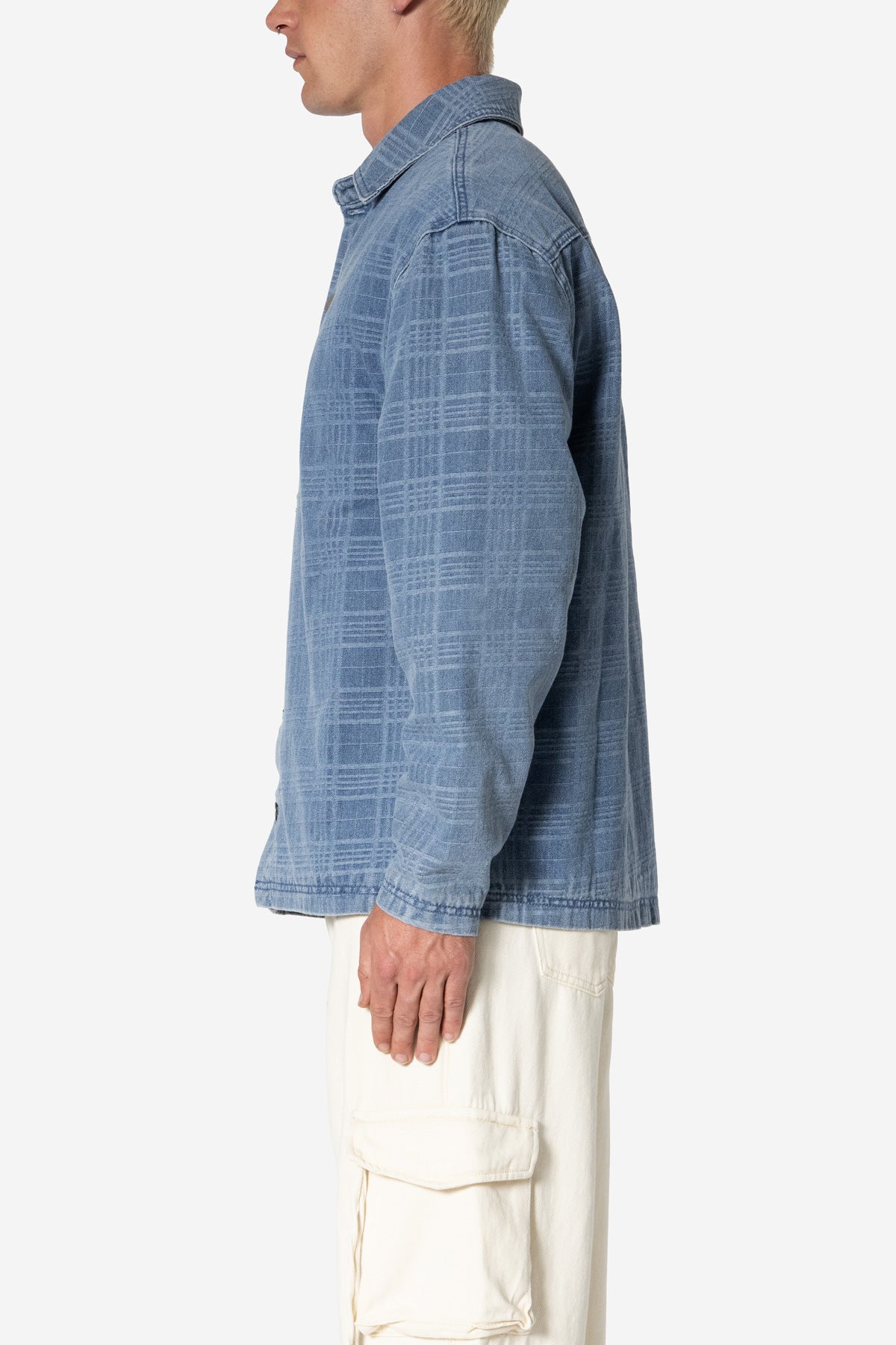 Jacquard Denim Work Jacket | Blue
