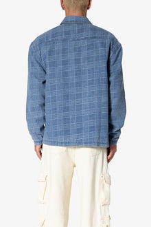 Jacquard Denim Work Jacket | Blue