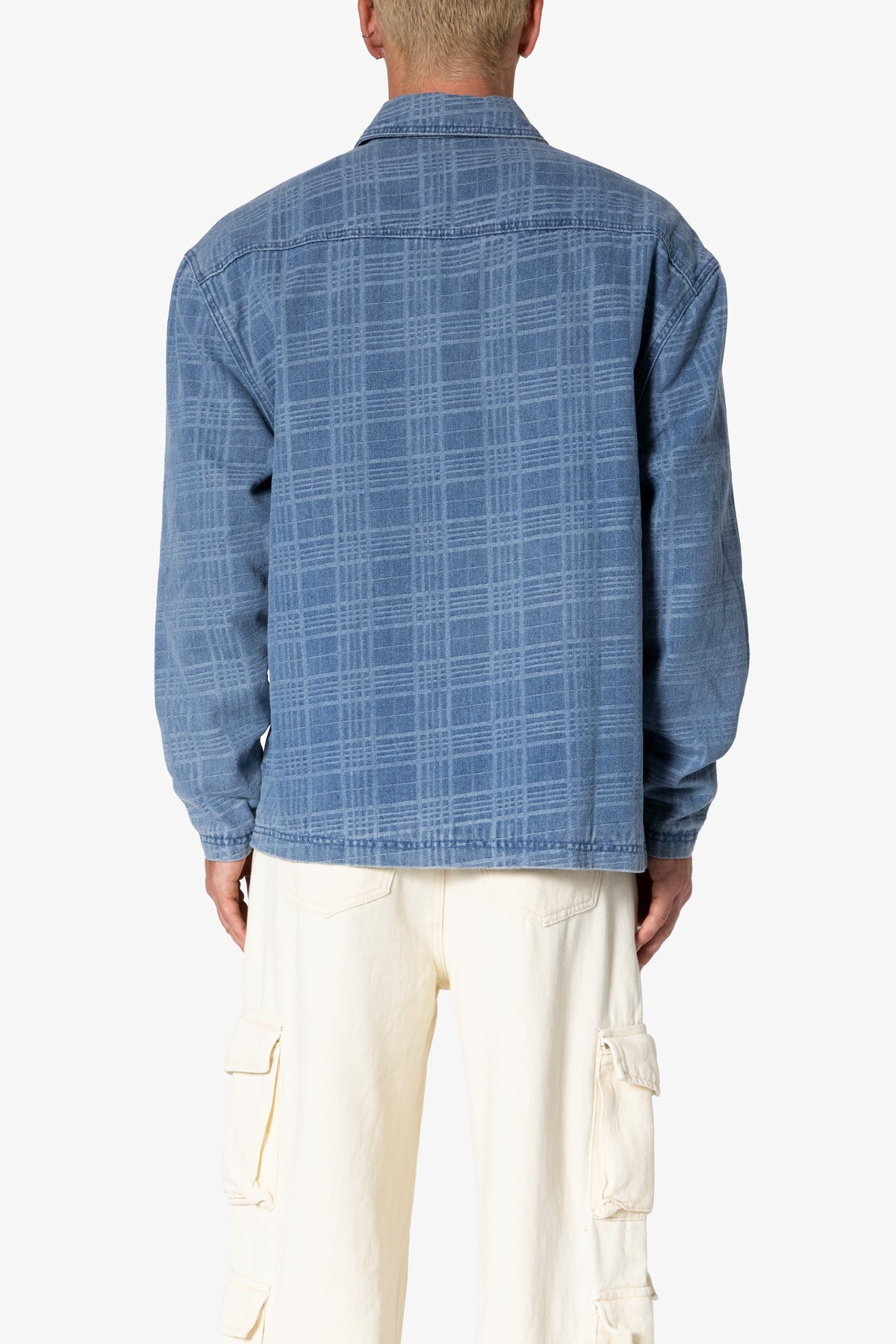 Jacquard Denim Work Jacket | Blue
