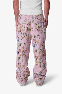 Jacquard Rose Cargo Pants | Pink