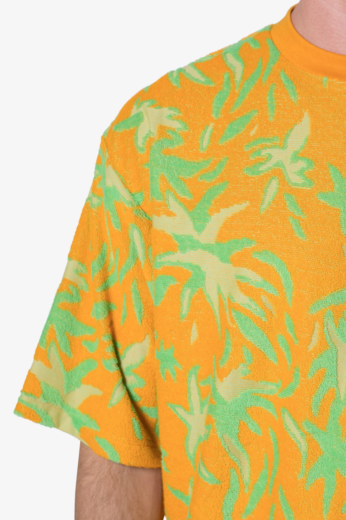 Jacquard Terry Shirt | Yellow x Green
