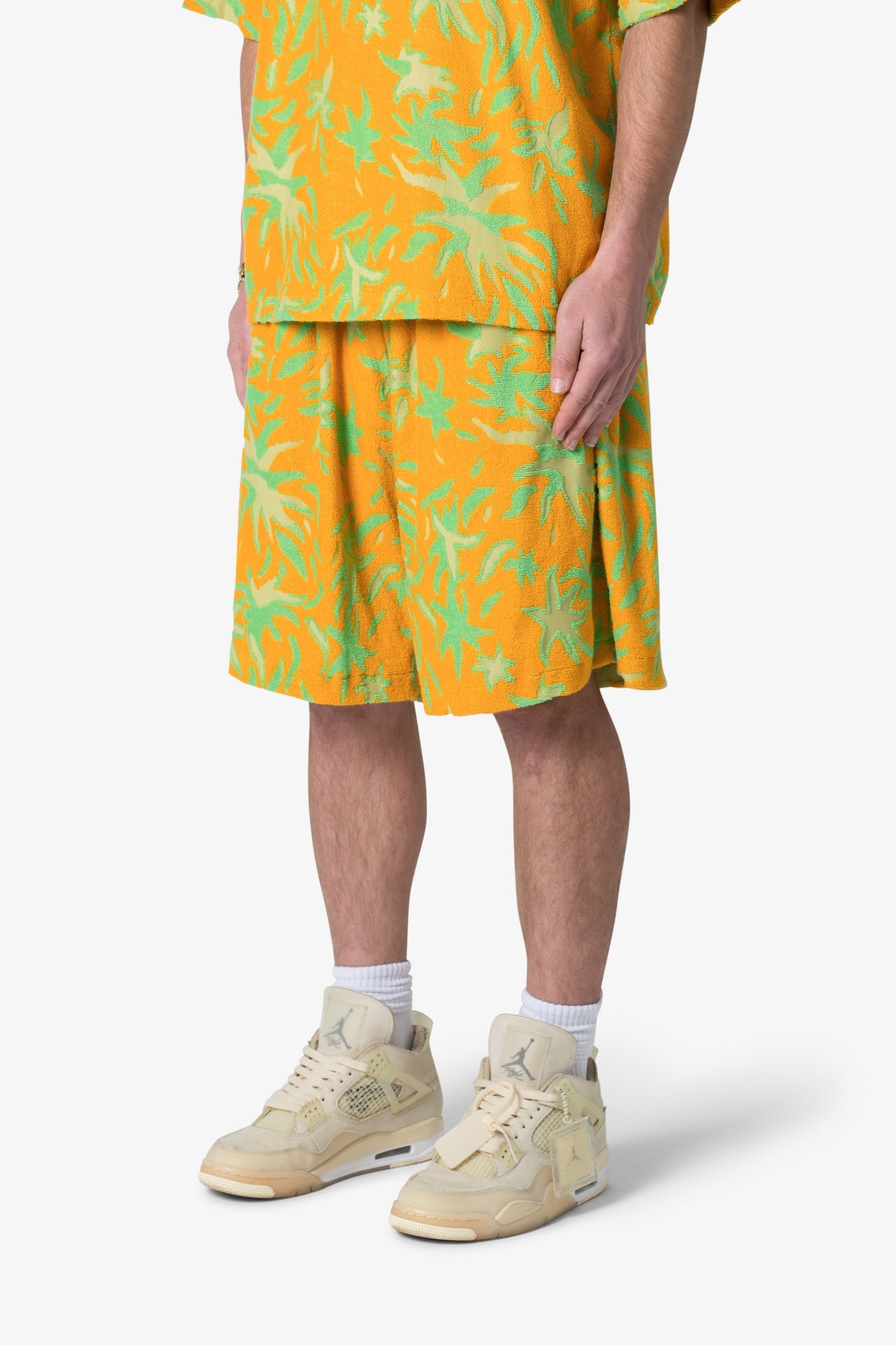 Jacquard Terry Shorts | Yellow x Green