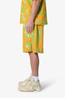 Jacquard Terry Shorts | Yellow x Green