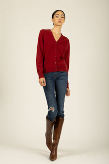 Jacqueline Cardigan | Crimson Red
