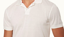 Jarrett Classic Fit Jacquard Checkerboard Cotton Polo Shirt | White