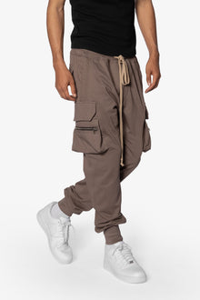 Jersey Cargo Pocket Sweatpants | Tan