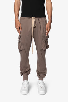 Jersey Cargo Pocket Sweatpants | Tan