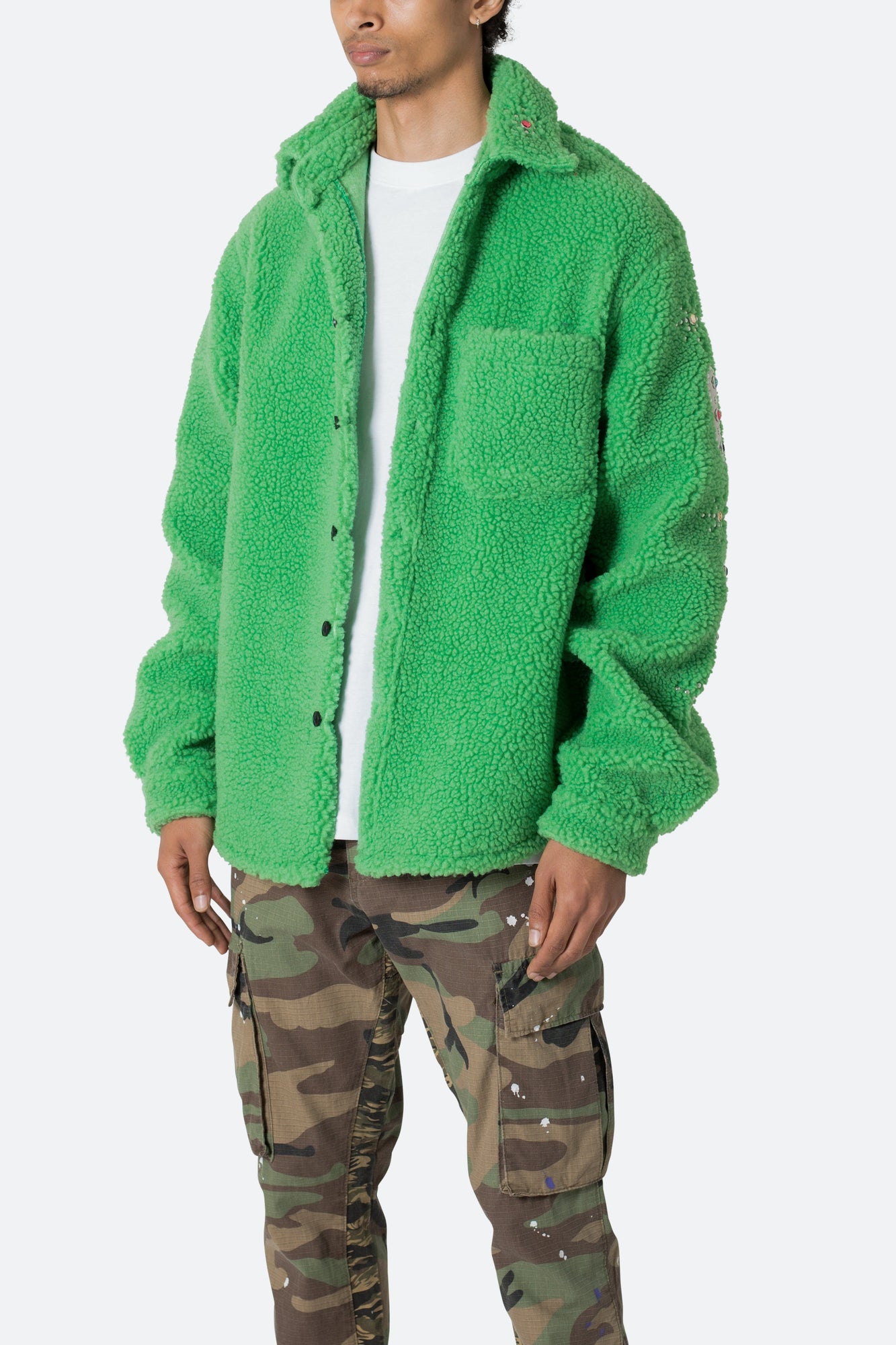 Jewel Sherpa Jacket | Green