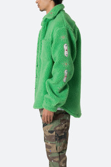 Jewel Sherpa Jacket | Green