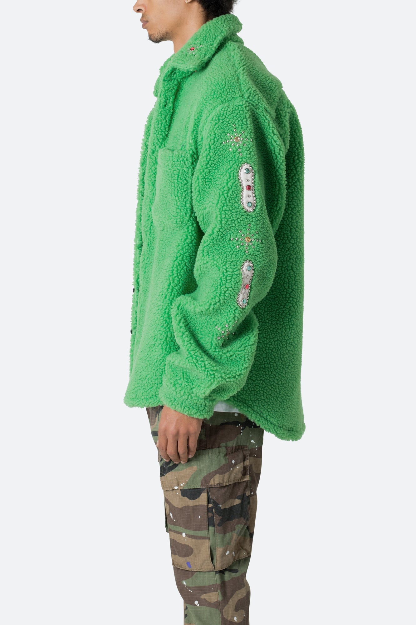 Jewel Sherpa Jacket | Green