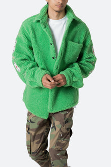Jewel Sherpa Jacket | Green