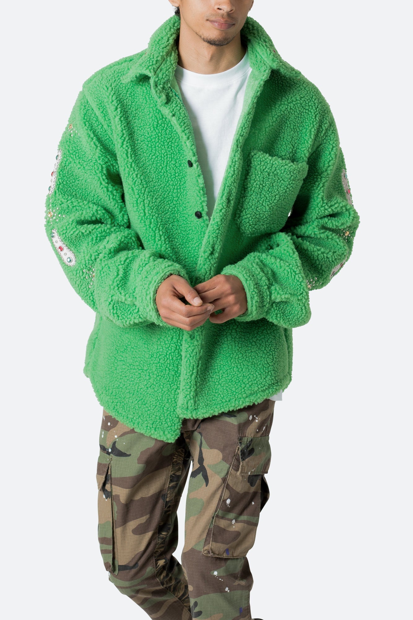 Jewel Sherpa Jacket | Green