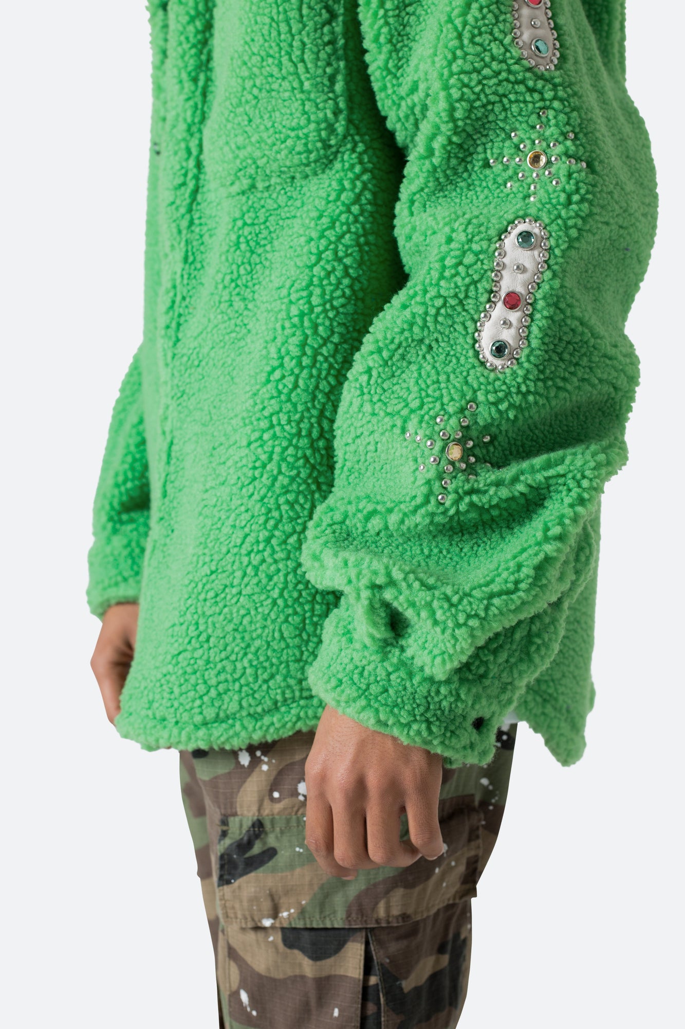 Jewel Sherpa Jacket | Green