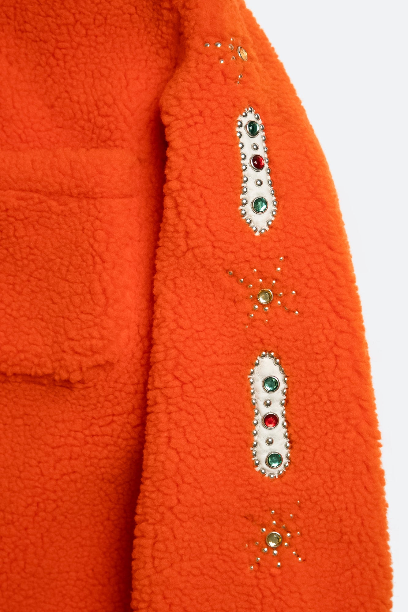 Jewel Sherpa Jacket | Orange