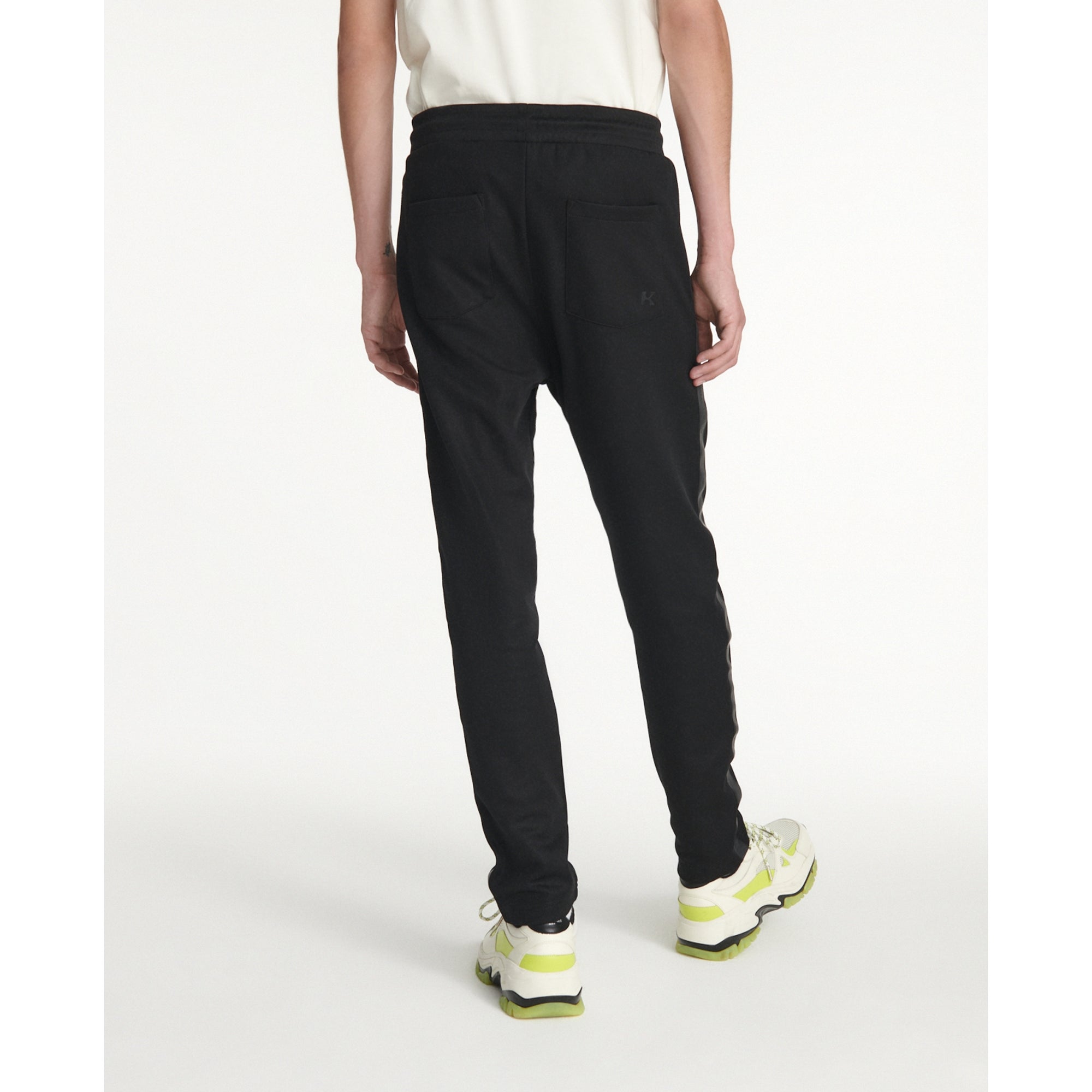 Joggers In Cotton With Logo Band | Men | Black