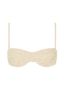 The Ingrid Top | Ivory Luxe Crinkle