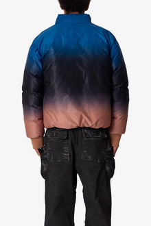 Jupiter Ombre Puffer Jacket | Blue x Pink