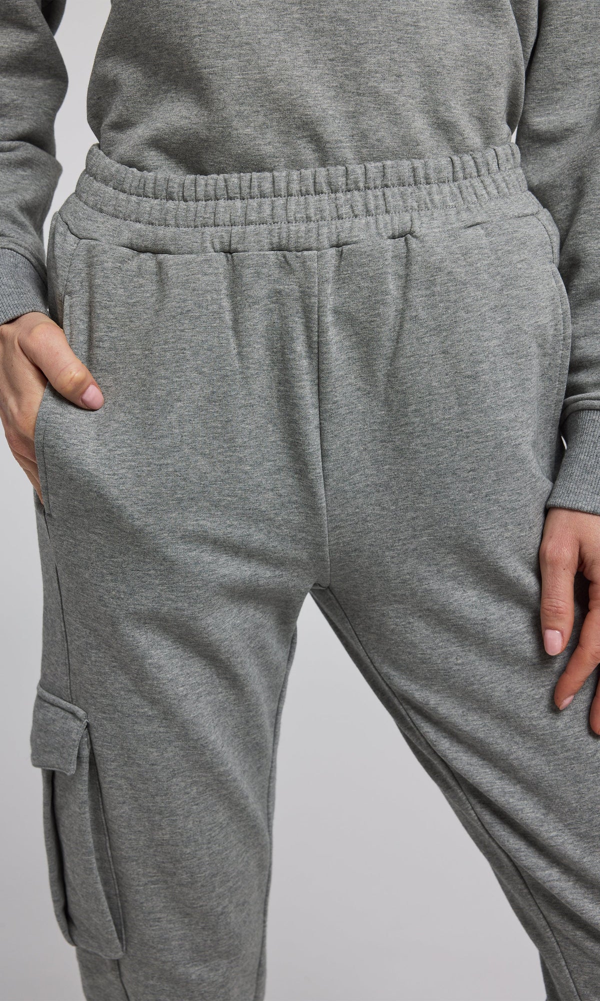 Chandra Fleece Sweatpants | Heather Grey