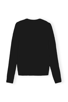 Brushed Alpaca O-Neck | Black