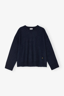 Boiled Wool O-Neck | Sky Captain
