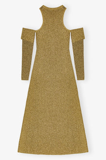 Sparkle Doubleface Maxi Dress | Gold