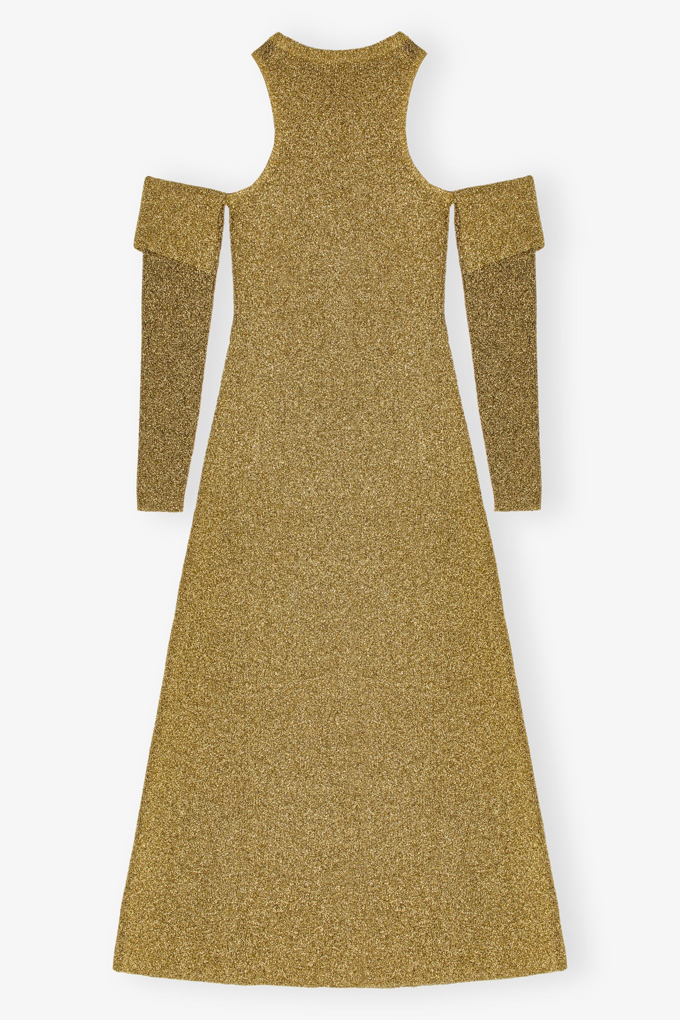 Sparkle Doubleface Maxi Dress | Gold