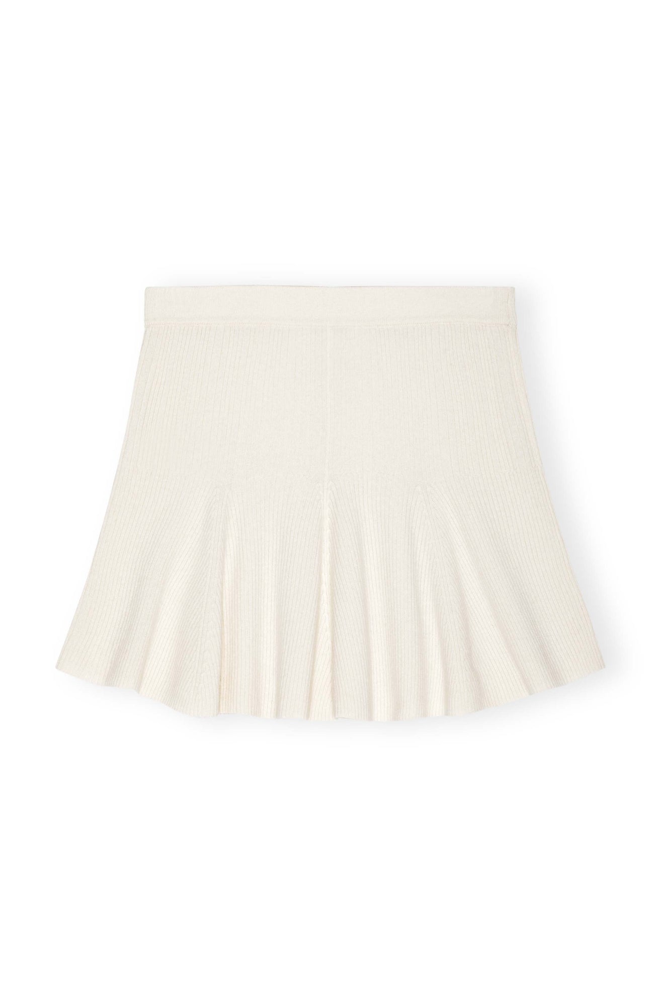 Cashmere Mix Mini Skirt | Egret