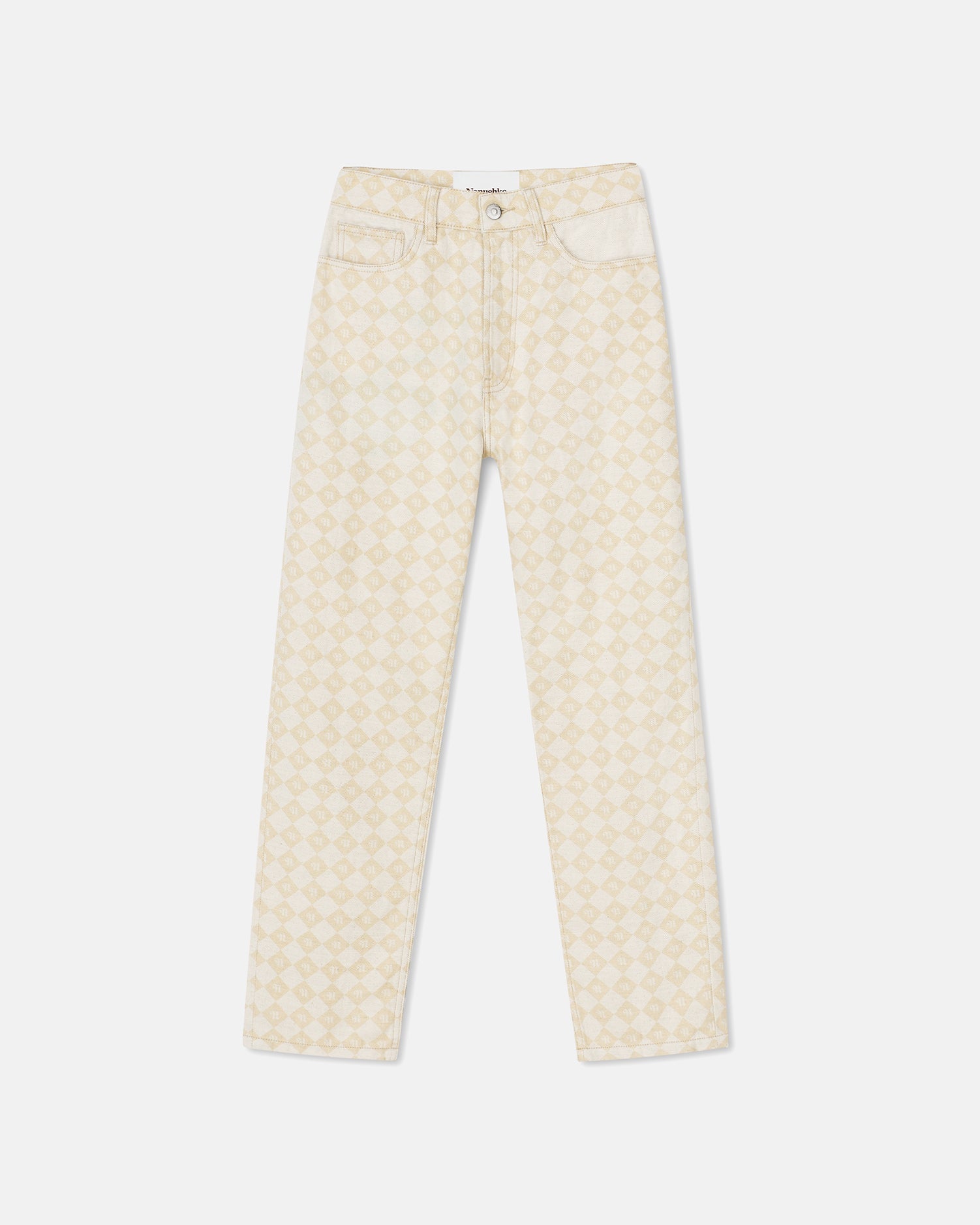 Kemia Straight Leg Trousers | Natural Monogram