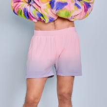 Modal Boxer Lounge Shorts | Boxers with Pockets | Flamingo/Lavender Gradient