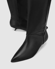 Womens | Keria Nappa Prince Leather Boot | Black