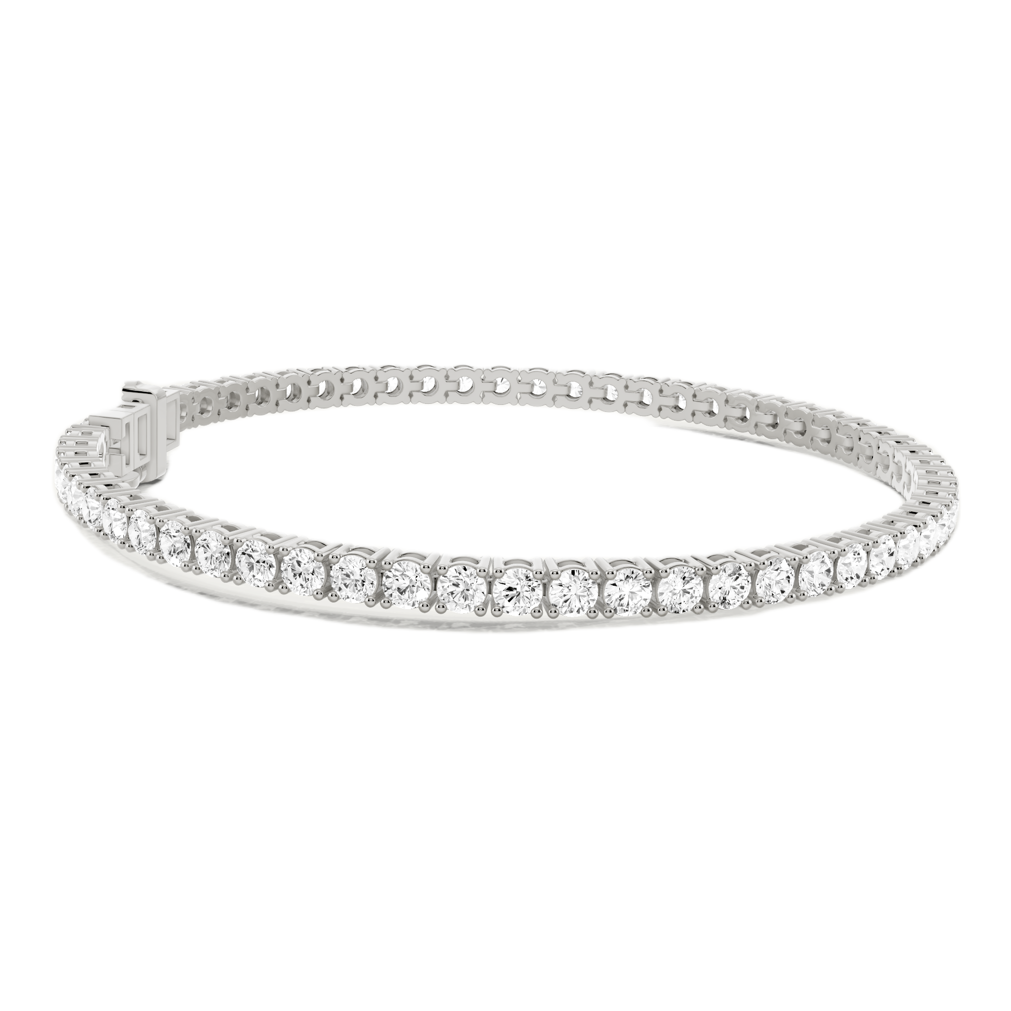 Womens | Tennis Bracelet - II | Sterling Silver | 5 CTW Round Cut Lab Grown Diamond | G-SI