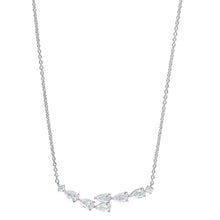 Womens | Smile Pendant Necklace | 14K White Gold | 1 CTW Pear Cut Lab Grown Diamond | G-SI