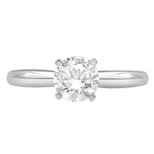 Womens | Solitaire Engagement Ring - II | 14K White Gold | 1 CTW Round Cut Lab Grown Diamond | G-VS
