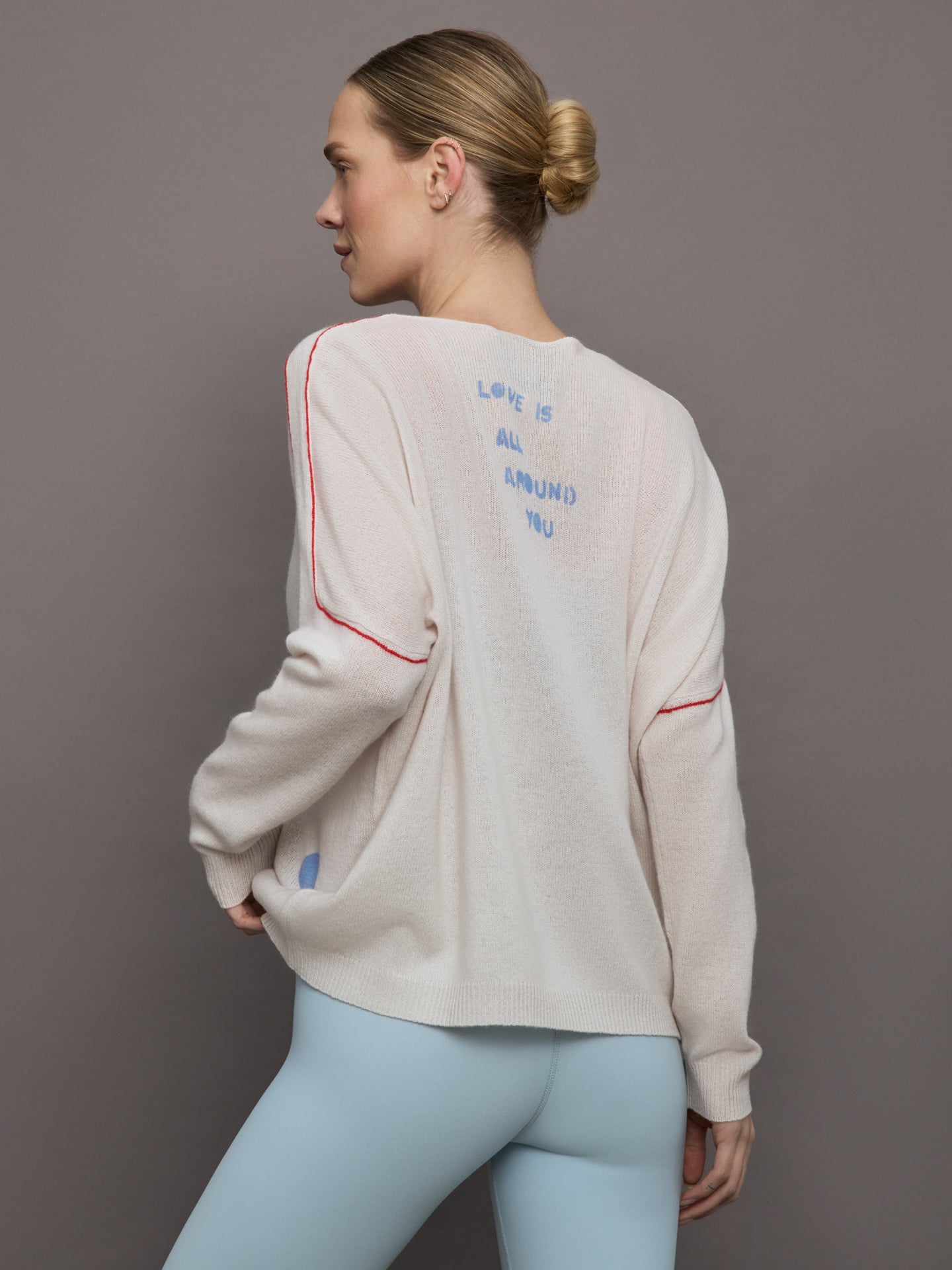 Love is All Around You Sweater | White