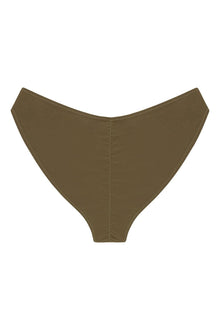 Added Coverage Lulu (Zig-Zag Stitch) Bikini Bottom | Khaki