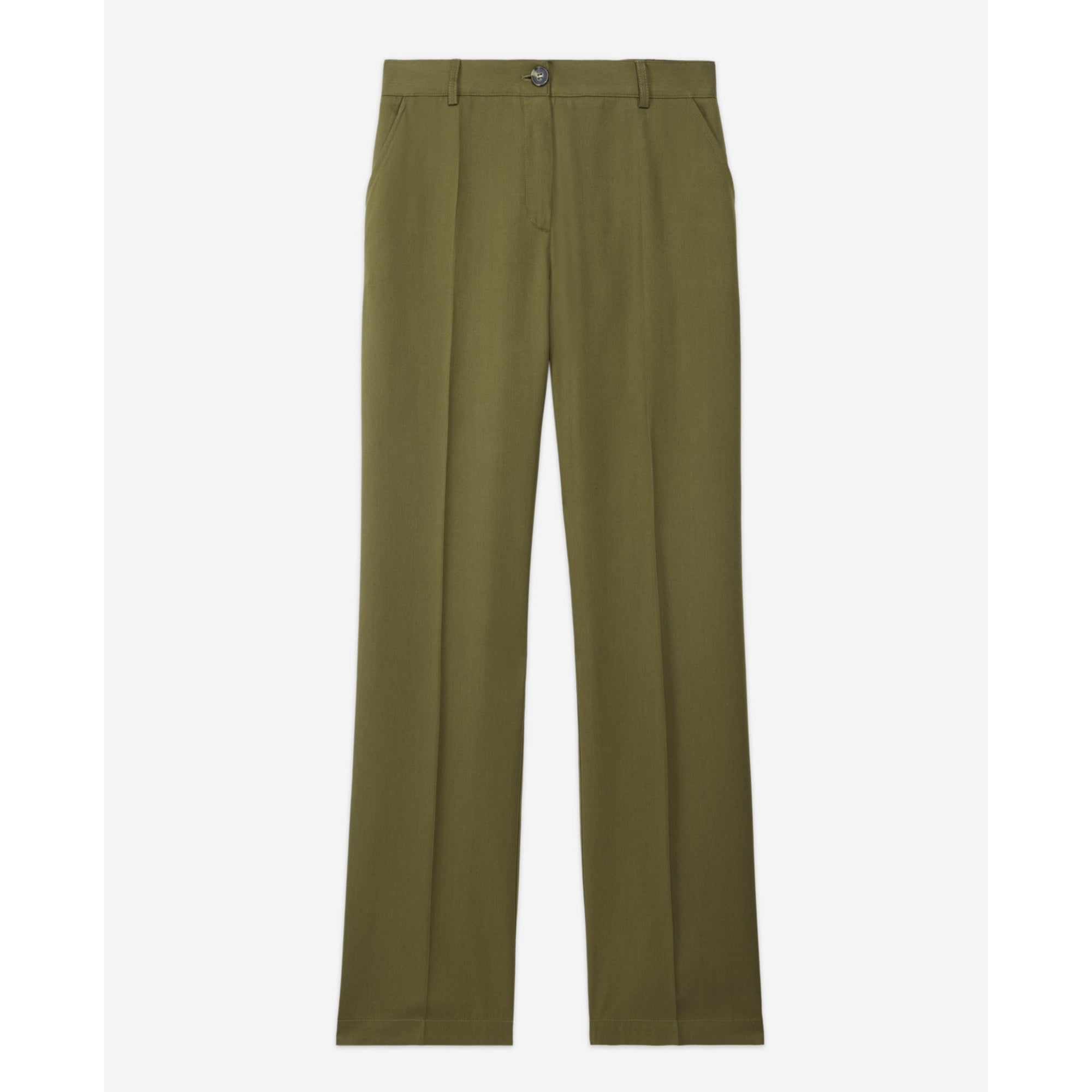 Tencel Military-Style Pants | Women | Khaki