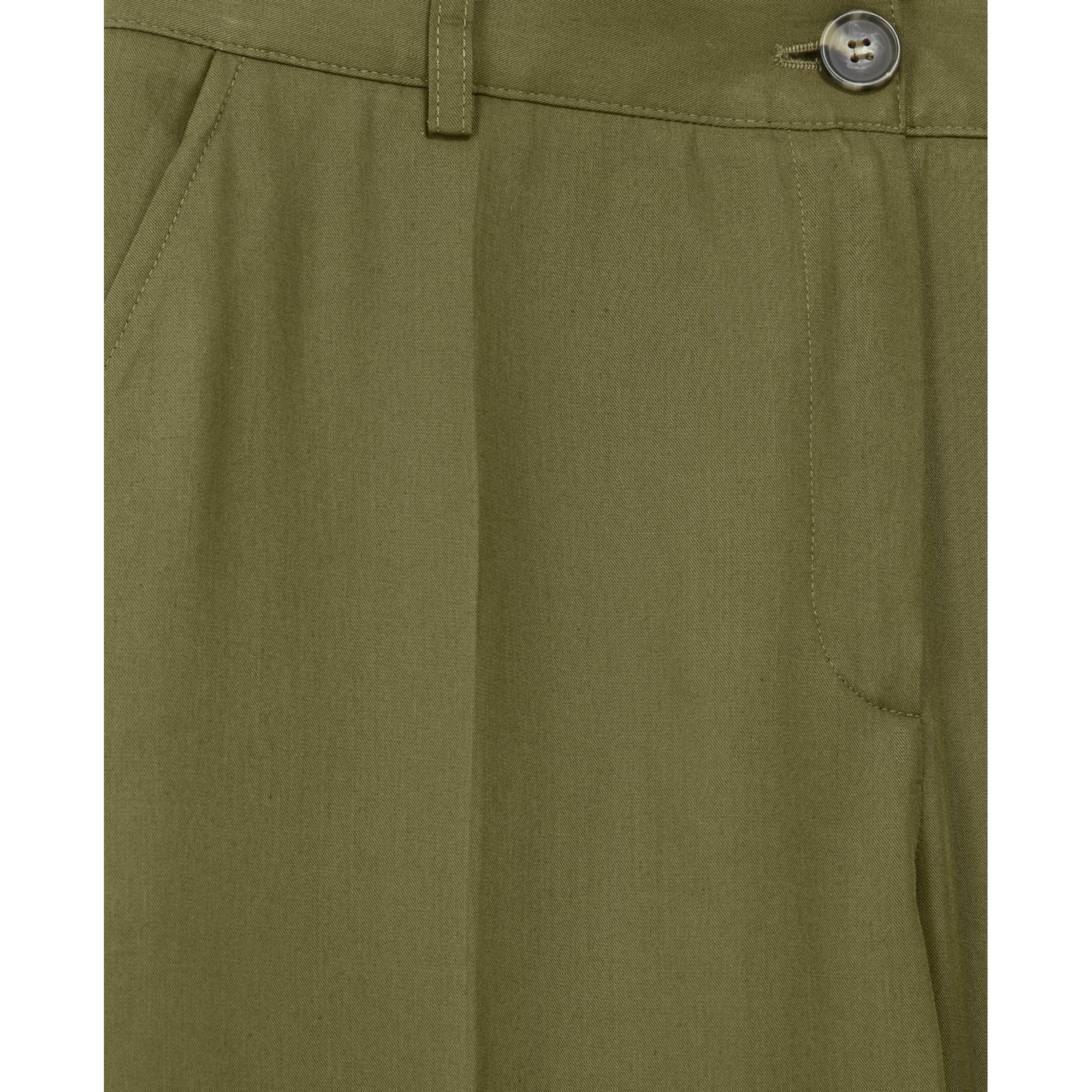 Tencel Military-Style Pants | Women | Khaki